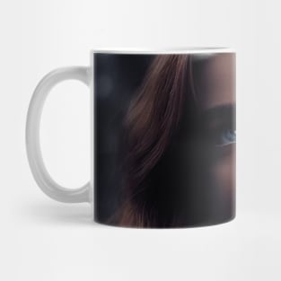 Sad Victorian girl looking into infinity Mug